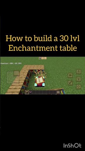 How to build a 30 lvl enchantment table