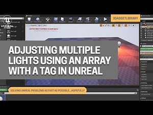 How To Adjust Multiple Light Sets Using An Array With A Tag In Unreal Engine