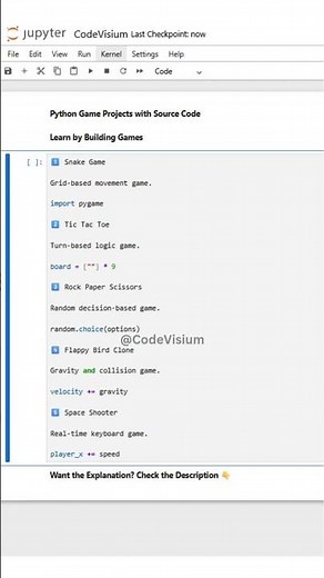 Python Game Projects with Source Code | Learn by Building Games