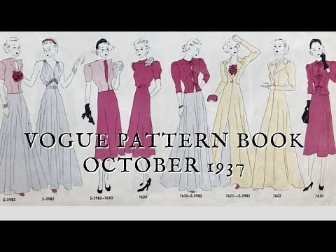 Vintage Vogue: Pattern Book October 1937 ~ Part 1 ~ Capsule Collections