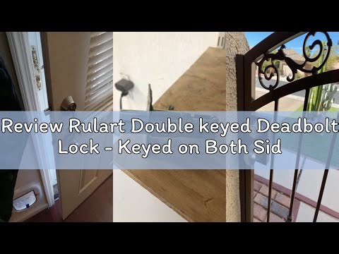 Review Rulart Double keyed Deadbolt Lock - Keyed on Both Sides, 2-Way Adjustable Cylinder Deadbolt (