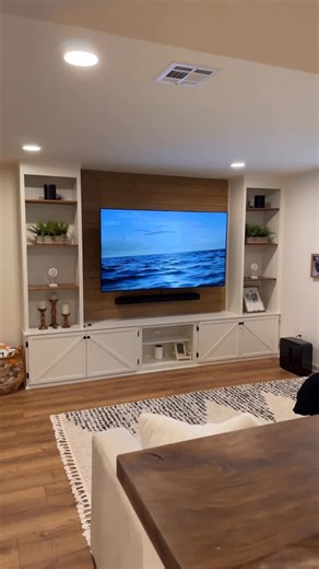 Finished Basements NJ ™ on Instagram: "⁣Where basement dreams meet charm & style! 😍 This cozy 900 ft² space ranks 4th in the 2025 Top Posts of the Year! ✨Are you a fan of this style? ⠀ ⠀ #modernfarmhouse ⠀ #farmhousedecor ⠀ #basementremodeling ⠀ #hgtv #newjersey"