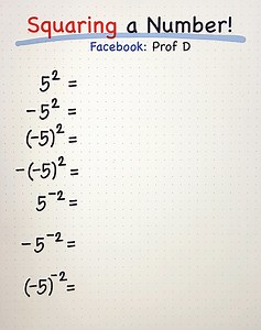 81K views · 2.1K reactions | Math Review: Square of a Number!  | Prof D | Facebook