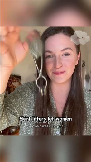 Why were skirt lifters so popular in 19th-century Europe? #foryou #youtubeshort #vintage #skirt