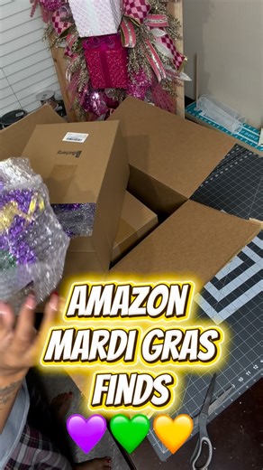 Shantrelle Smith Barnes on Instagram: "Listen… when inspiration hits, I’m not waiting 😌 Amazon understood the assignment next day & same day delivery came THROUGH.💜💚💛 If you’re impatient like me, you already know 😏 🛒 Head to my Amazon Storefront to grab the supplies and make your own Mardi Gras magic 💜💚💛. The link is in my bio."