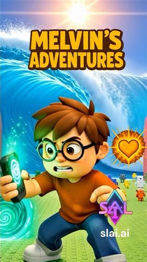 Melvin Escape Tsunami for Brainrots! | Melvin’s Adventures • Powered by (slai.ai) #ai #slai #aiverse
