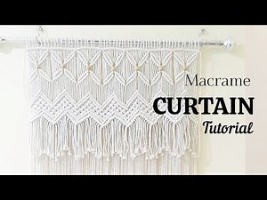 DIY Macrame Curtain | Macrame Tutorial