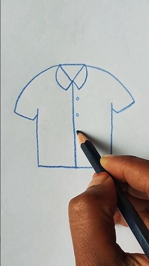 How to draw a shirt easy for beginners #art #drawing #shirts