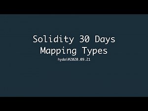 Solidity 30 天實戰教學(2020) - Day 7 - Mapping