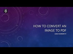 Raspberry Pi Convert image to pdf