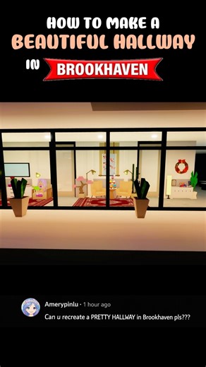 How to Create a Beautiful Hallway in Brookhaven 🪑🛋️