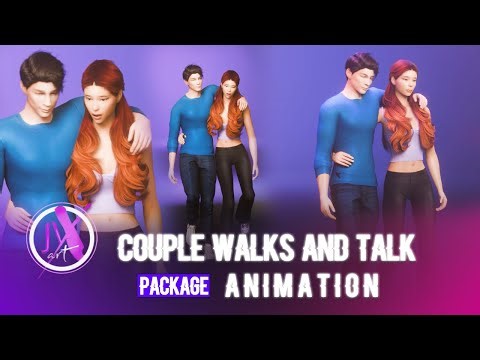 Couple Walks Together | Animation DOWNLOAD [THE SIMS 4]