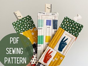 Quilted Bookmarks PDF Sewing Pattern (PDF Download) - Etsy