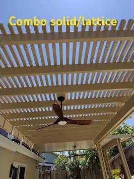 Solid & Lattice patio cover. #alumawood #diy