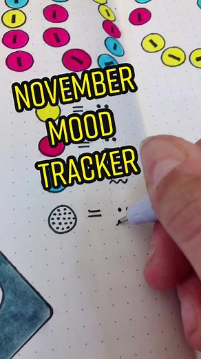 Creative Mood Tracker Drawing Process