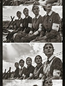 In the spring of 1945, as the Third Reich crumbled under the Allied advance, a group of 43 German nurses marched westward across the routed Western Front. These women, clad in blood-stained Red Cross uniforms, had endured months of unimaginable hardship: tending to wounded soldiers with dwindling resources, witnessing massacres, and surviving on scraps. Hunger had etched their faces, exhaustion had broken them, and the relentless march had left their feet bloodied and infected. When they finally