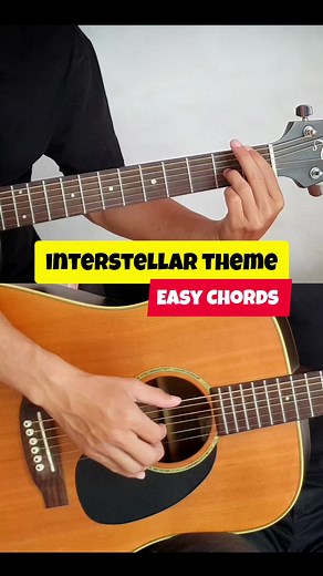 Interstellar Theme #guitartutorials #guitarchords | James Guitar