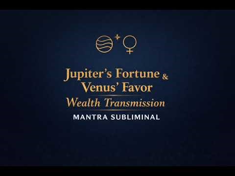 Jupiter’s Fortune & Venus’ Favor | Wealth Transmission | MANTRA SUBLIMINAL [READ DESCRIPTION] 👁️⃤