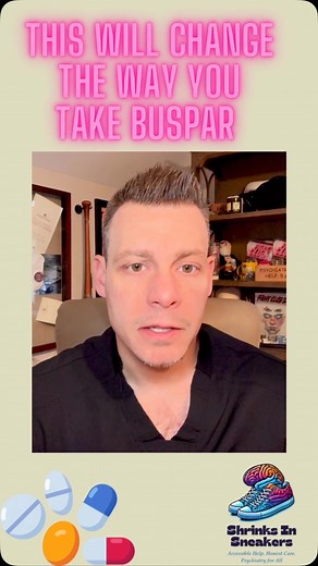🧠Quick tip for taking buspar #psychiatry #psychiatrist #mentalhealth #mentalhealthmatters #anxietyrelief #anxietyrelief #anxietysupport #anxietyrecovery #anxietyawareness #anxietyproblems #anxietysucks #anxietydisorders #medicalstudent #medicalschool #medicalstudents #medicaleducation | Shrinks In Sneakers