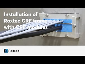 Installation of a Roxtec CRF frame with CRF modules