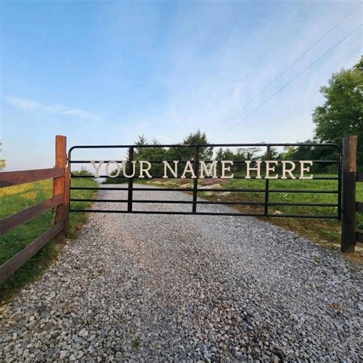 Custom Metal Farm Gate Letters, Ranch Sign, 12 Inch, Powder Coated Steel - Etsy UK