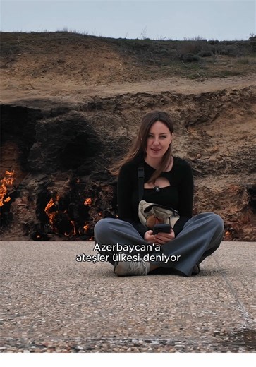 Hiç sönmeden yanan dağ 🔥