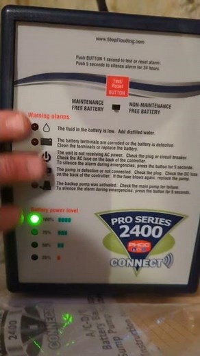 Pro series 2400 battery backup sump pump. quick homeowner tutorial.