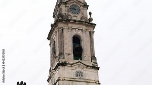 Church bells are ringing in Sanctuary of Our Lady of Fátima (Santuário de Fátima), Sanctuary of Fatima, Portugal