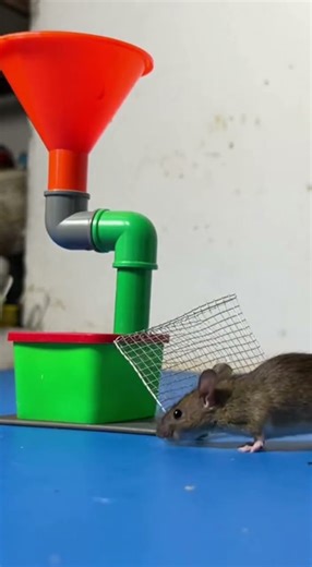 Funny! Mouse thought toy safe, trap fooled clever escape artist #mouse #trap #funny