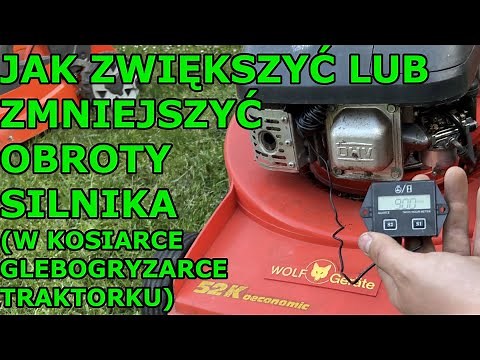 Jak zwiększyć / zmniejszyć obroty w kosiarce / traktorku? Dlaczego czasem warto wykonać ich korektę?