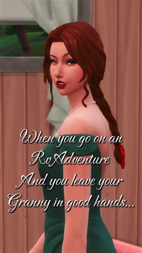 RV Blog Adventure... Nora y Atlas... feat granny, Leo and peeping Tom 🤭🤭🤭 #simsstory #fypシ #simmer #contentcreator #peepingtoms