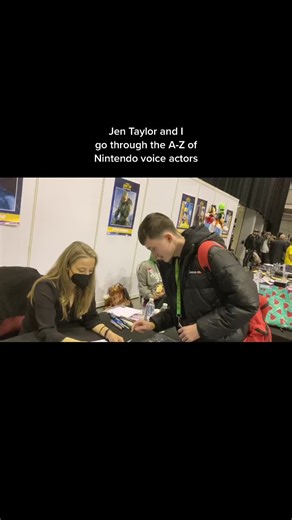Last week, I met Jen Taylor (voice of Princess Peach and Toad in Nintendo's Mario games from 1999-2007) at Wales Comic Con 2022, and Jen and I went through the A-Z of Nintendo voice actors I made. #jentaylor #nintendo #theazofnintendovoiceactors #walescomiccon2022 #princesspeach #toad #toadette #mario #supermario #itsamememario #ashleyflannegan #brittanycox #charlesmartinet #deannamustard #ericnewsome #frydawolff #griffinpuatu #hitomihirose #ikueotani #kennyjames #laurafayesmith #michellehippe #