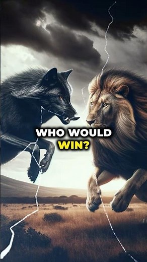 Who Would Win in a Fight Between A Wolf And A Lion? #lion #wolf #lions #lioness #kingofjungle #king