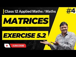 Matrices Part 4 | Class 12 | Applied Mathematics | Core Maths | ex 5.2 | Gaur Classes