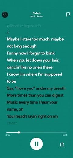 2 Much - Justin Bieber Speed Up Song