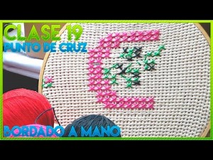CURSO BORDADO A MANO FÁCIL | CLASE 19 PUNTO DE CRUZ PARA PRINCIPIANTES