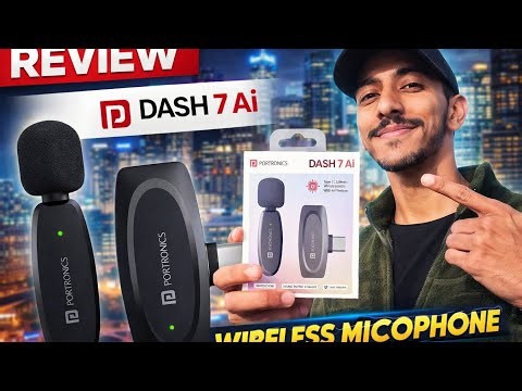 Portronics Dash 7 AI Review 🔥 Best Budget Wireless Mic? | Honest Test