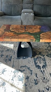 You just never know… How those colors are going to settle in on these tops! Sometimes those Timelapse’s scare us—-but they always end up blending the way they’re meant too—-funky! Best part of the multicolor pours IMO! What do y’all think of this coffee table? Heading out the door to its forever home! @meyspring 5 colors…can you guess which? @superclearepoxy Liquid glass Deep Pour Epoxy @black_forest_sawmill Maple Cookies @odiesoil Dark and Wax @flowyline_design Tulip Base #epoxy #epoxyresin #ho