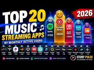Top 20 Music Streaming Apps by Monthly Active Users 2026 | Top 20 Music Apps You Must Try in 2026