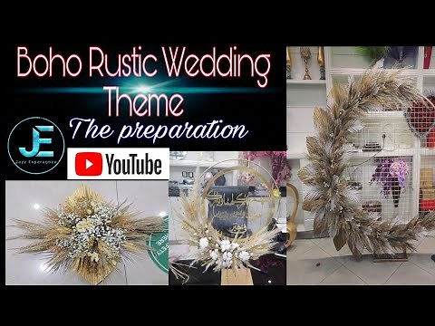 How to prepare wedding decoration alone? | bohemian rustic wedding theme | part 1
