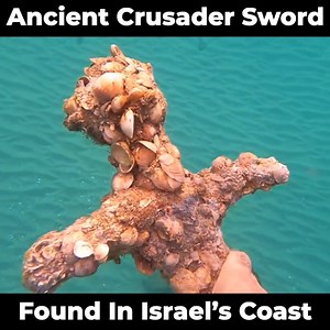 85K views · 6.1K reactions | Israeli scuba diver Shlomi Katzin found a 900 year old crusader sword while diving in Israel's Carmel coast.  | Hananya Naftali | Facebook