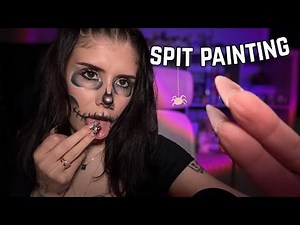 ASMR | spit painting you until you love Halloween (roleplay) 🎃💀