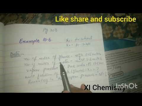 Numericals of Raoults law /chap 10 solution and colloid!chemistry 11