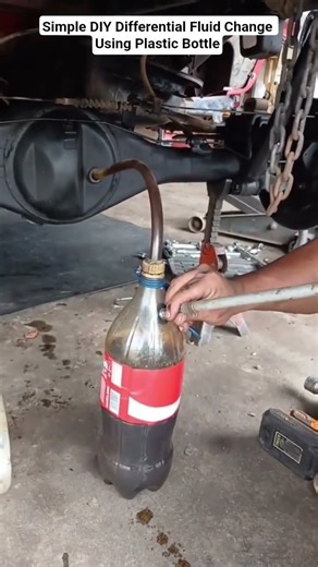 Simple DIY Differential Fluid Change Using Plastic Bottle