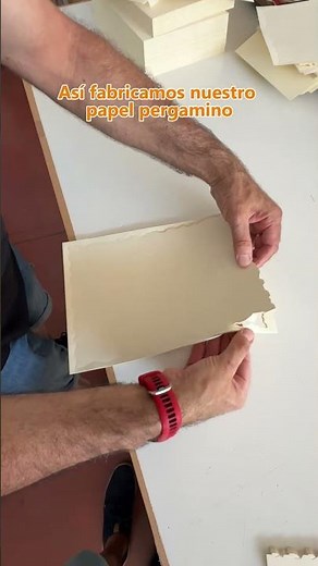 Así se hace el papel pergamino