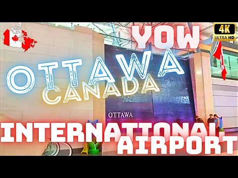 OTTAWA, CANADA 🇨🇦 – OTTAWA INTERNATIONAL AIRPORT – 4K WALK