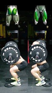 Barbell Back Squat is one of the most powerful compound exercises, and is considered excellent for targeting muscles: • (Glutes) = • Quads = the front thigh muscle Glutes (glutes) : To increase targeting that glute muscle: • Make the bar on the top of the back (High Bar) or on the shoulders, not the back. • Open legs slightly wider than shoulders width. • Make your feet leaning out a little. • Descend deeply below the horizontal level (below parallel), the more you descend, the more the glutes a
