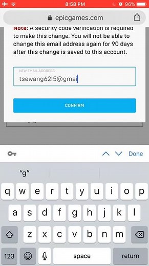 How to change ur epic email on Fortnite