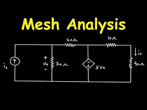 Mesh Analysis with Voltage Controlled Voltage Source | Electrical Engineering