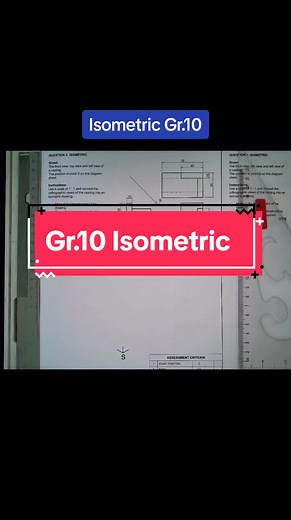 Gr.10 Isometric #SAMA28 #EGD #southafricanteachers🇿🇦👩‍🏫